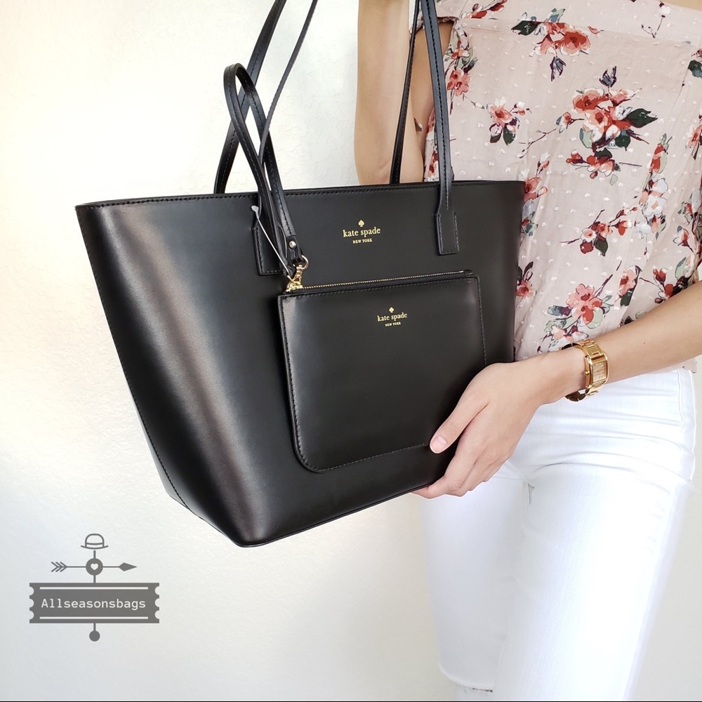 NWT kate spade New York small harmony tote set blk - Picture 2 of 8